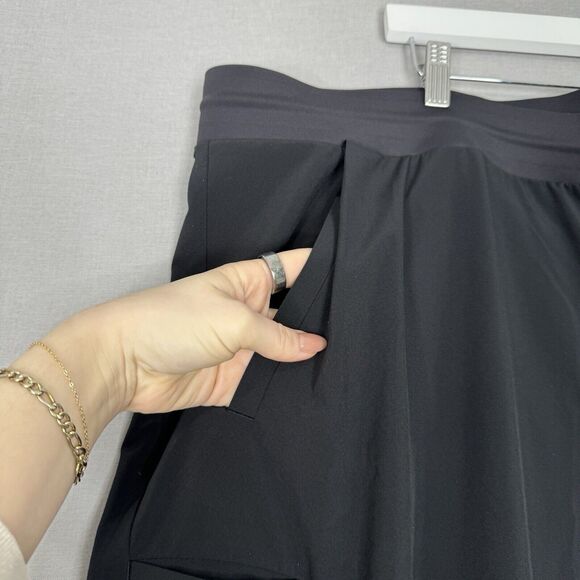 Athleta Womens Sweat Pants 26 Black Venture Jogger Pleated Gorpcore Performance - Picture 3 of 13